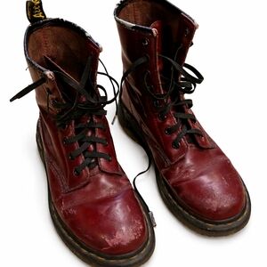 Dr Martens Classic Burgundy Leather Boots